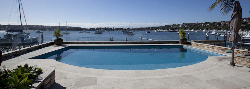 Private Home Point Piper Pool deck
